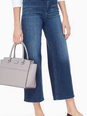 kate spade gray taupe satchel